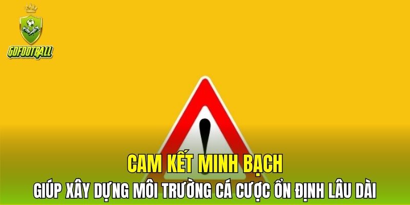 Cam kết minh bạch giúp xây dựng môi trường cá cược ổn định lâu dài