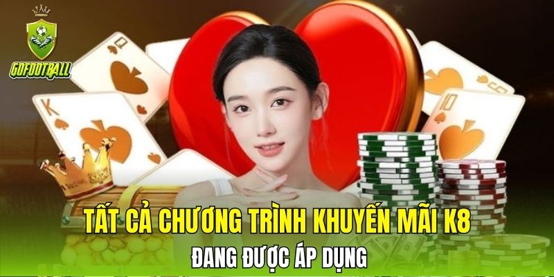 Tất cả chương trình khuyến mãi K8 đang được áp dụng